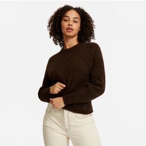 Oversized Alpaca Crew Sweater